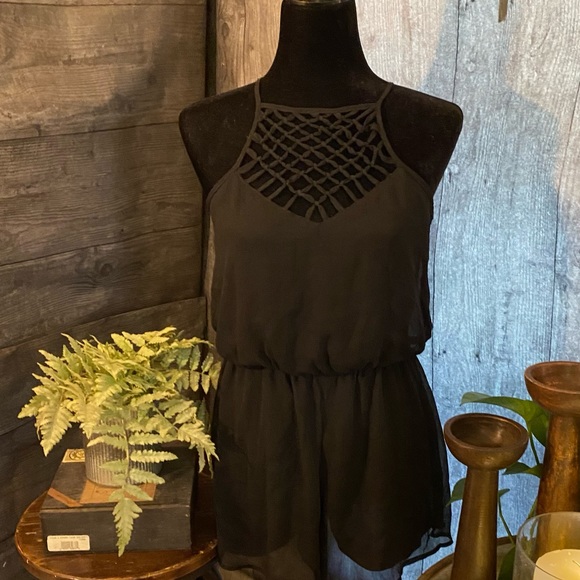 NWOT Ransom Black Shorts Romper Size (S-M) - Picture 1 of 2